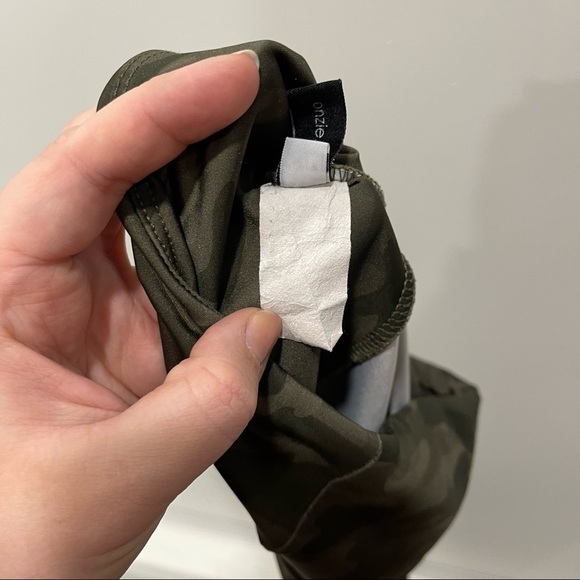 Onzie Flow High Rise Long Moss Green Leggings Small / Medium S/M - Picture 8 of 9